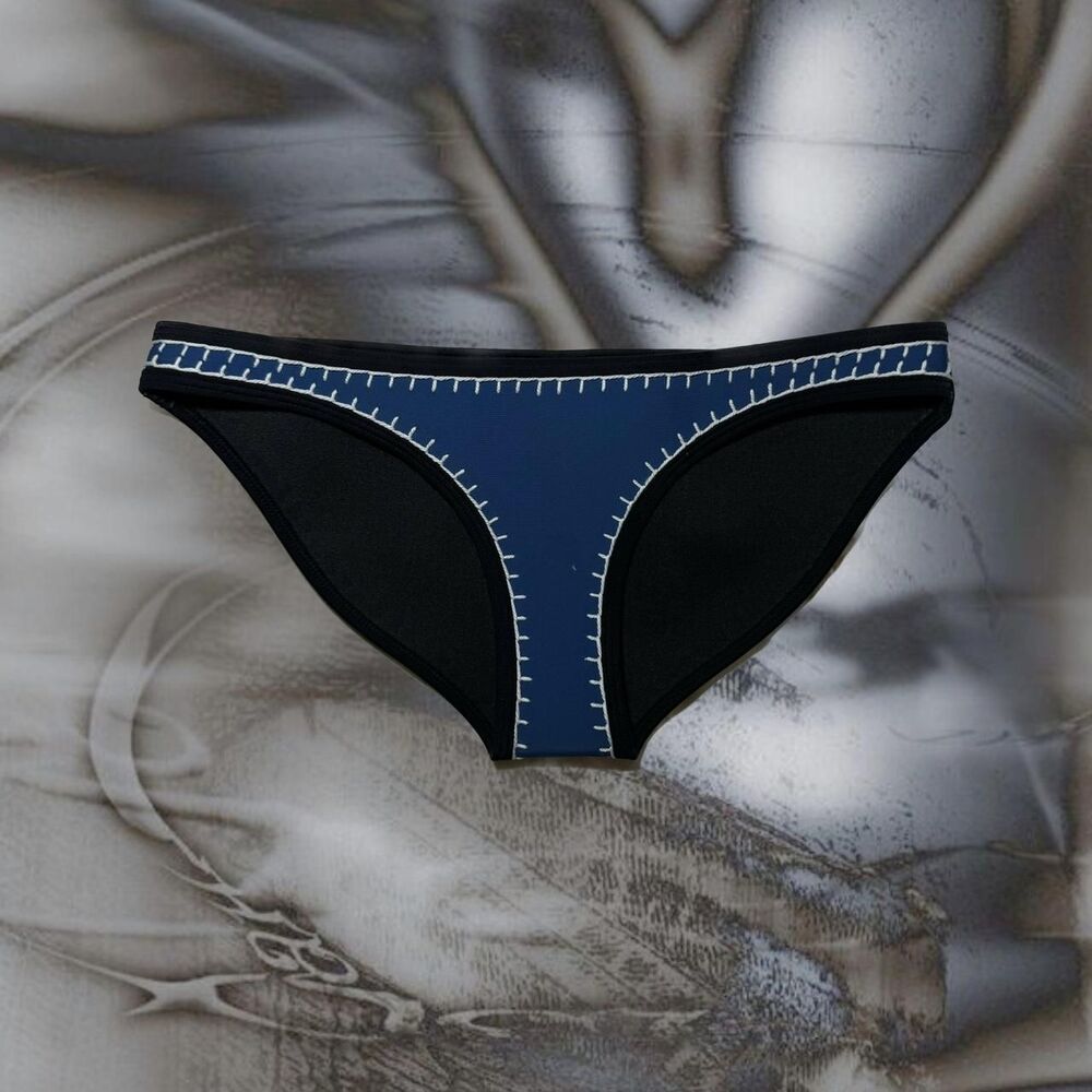 Triangl Women's Blue and Black Bikini-and-tankini-bottoms